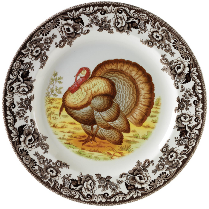 Woodland Round Platter 12 Inch, Turkey - The Well Appointed House