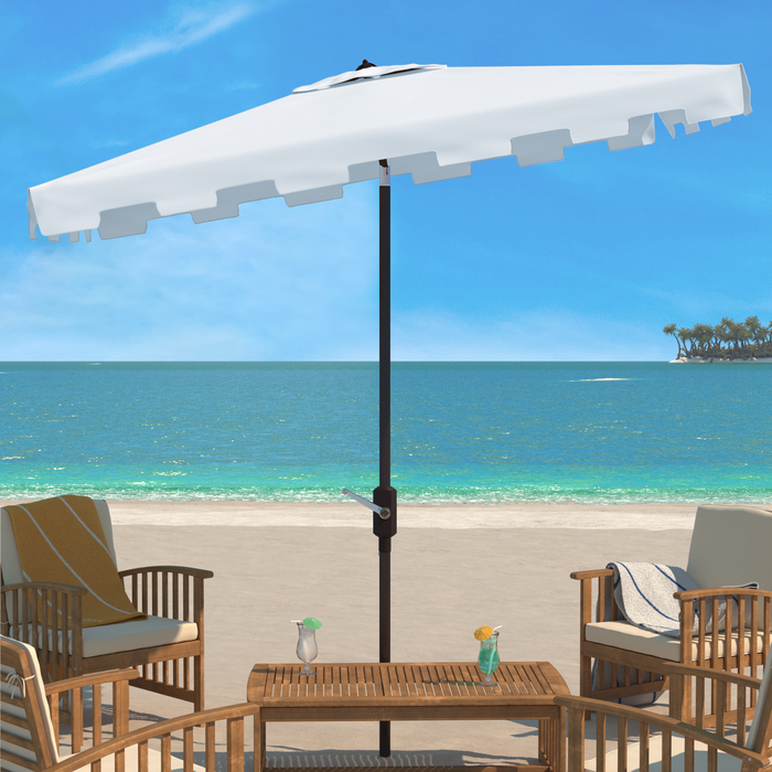 Zimmerman White Rectangular Market Umbrella - The Well Appointed House